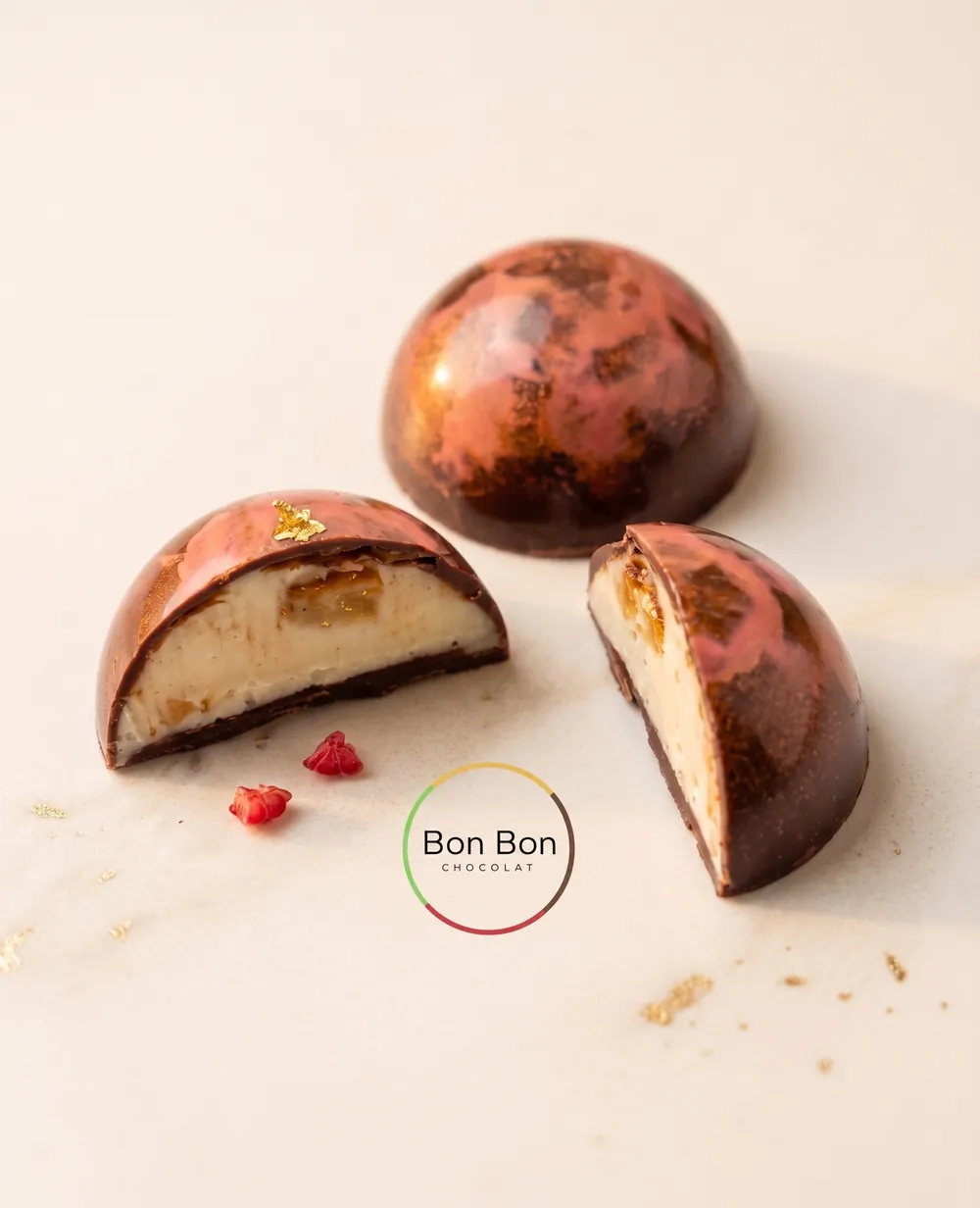 Bombones de autor con frutas